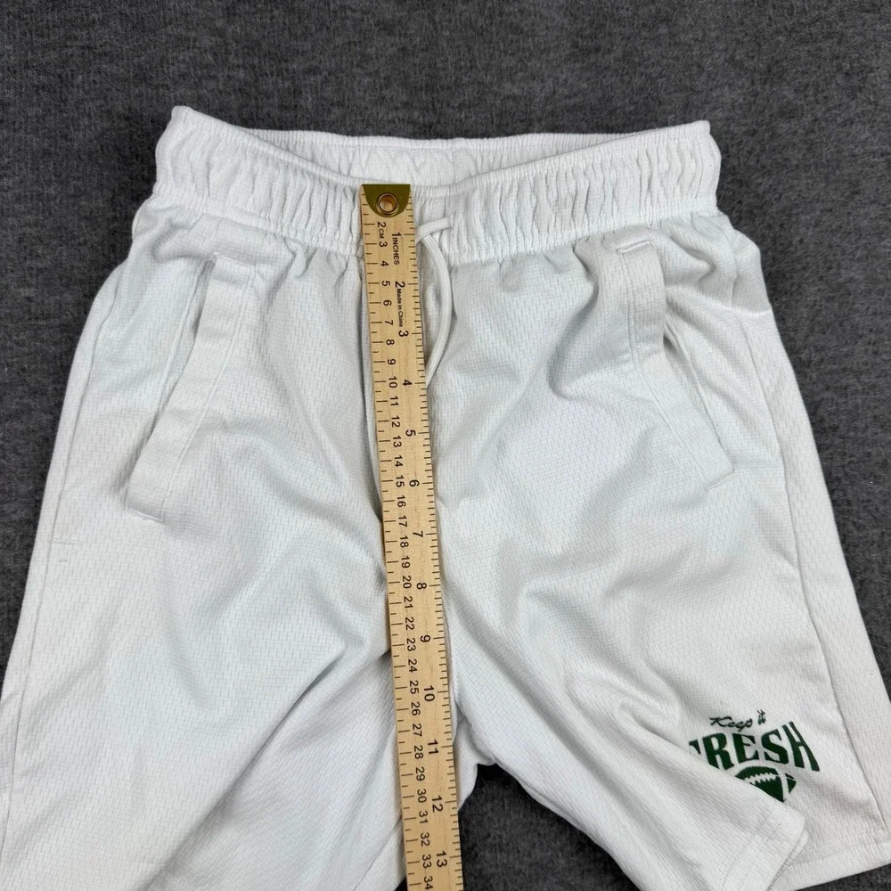 Old Navy Active Athletic Shorts Kids XL 14-16 White Go-Dry Cool Football Graphic